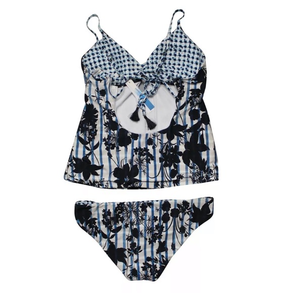 Lucky Brand 2PC Tankini Hipsters Swimsuit - Picture 2 of 6